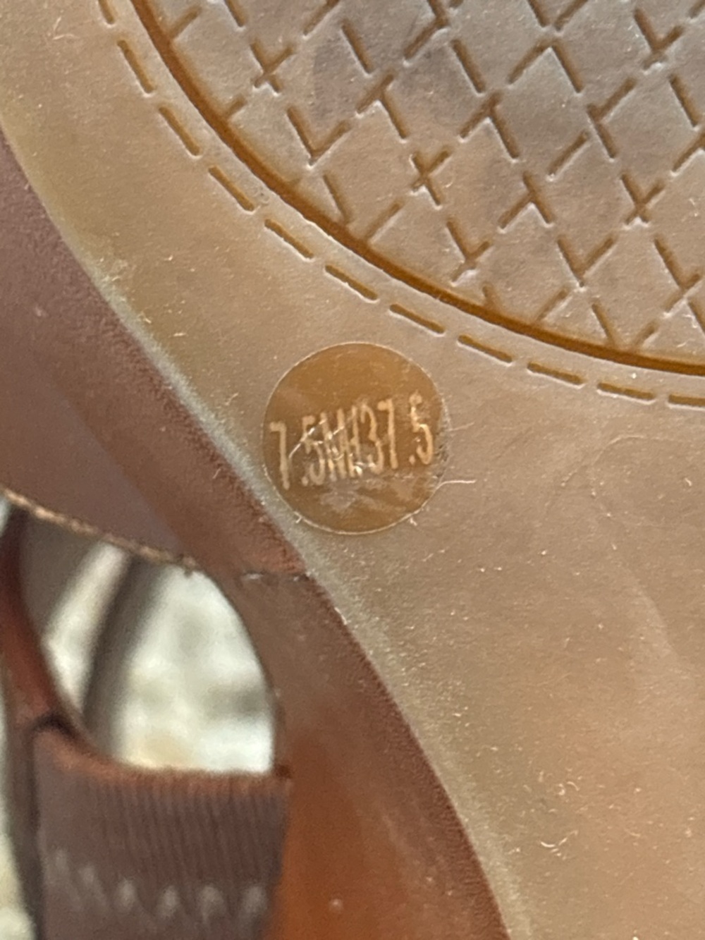 Jessica Simpson Jadyn Platform Sandals - Sz. 7.5 Lt Luggage Zip - Picture 10 of 11
